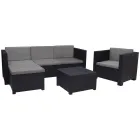 Conjunto Shaf Manhattan: Sofá, Sillón y Mesa de Jardín 5 Plazas