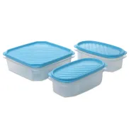 Recipientes Herméticos Tatay Top Flex, Set de 3, sin BPA