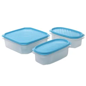 Recipientes Herméticos Tatay Top Flex, Set de 3, sin BPA