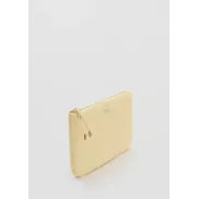 Neceser pastel amarillo y lima con cremallera
