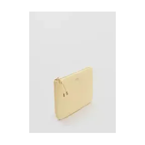 Neceser pastel amarillo y lima con cremallera