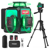 Nivel Láser 360° Autonivelante con Trípode y 2 Baterías