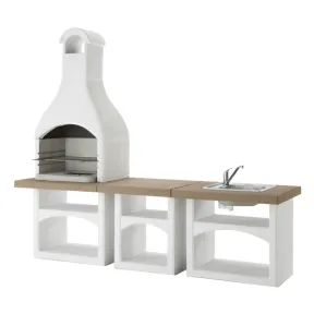 Cocina de obra para exteriores Palazzetti Brioni - Serie Pesada