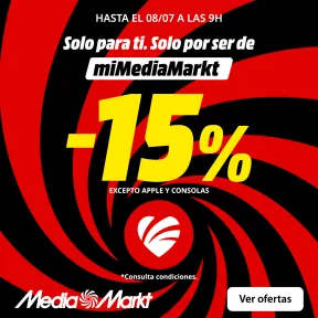 Exclusivo: 15% TOTAL para usuarios de miMediaMarkt