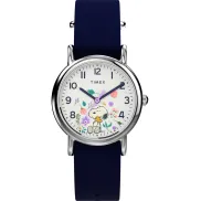 Reloj Timex Peanuts Hombre, Esfera Blanca, Correa Azul