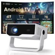 Proyector Portátil 4K: Android TV, WiFi6 y Bluetooth 5.4