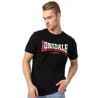Camiseta Hombre Lonsdale London Negro Dos Tonos (M, XL)