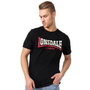Camiseta Hombre Lonsdale London Negro Dos Tonos (M, XL)