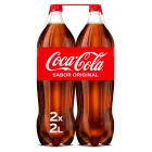 Botellas de Coca-Cola Sabor Original 2 L - Pack de 2