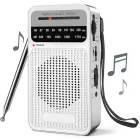 Radio Portátil AM/FM con Antena y Altavoz Integrado