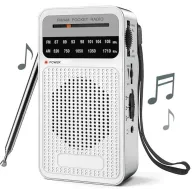 Radio Portátil AM/FM con Antena y Altavoz Integrado