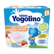 Yogolino Fresa Plátano 8+ Meses, 3 packs a 1.90 cada uno.