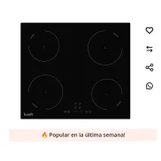 Inducción Eléctrica KUNFT KIH9067 52 cm - Placa Negra