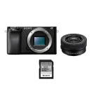 Kit Sony Alpha 6100: Cámara EVIL 24.2MP con Objetivo y SD