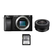 Kit Sony Alpha 6100: Cámara EVIL 24.2MP con Objetivo y SD