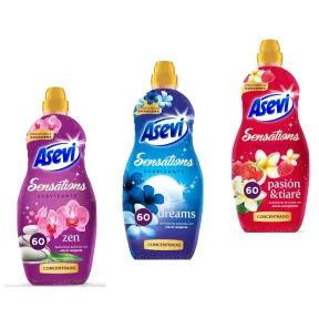 Suavizante Asevi Sensations Pasión & Tiaré, 60 lavados
