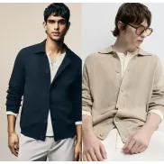 Chaqueta botones bouclé en tallas XS a XXL