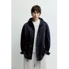 Parka con botones y capucha (Tallas XS a L)