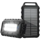 Cargador Solar 10000mAh, Batería Externa Impermeable IPX4