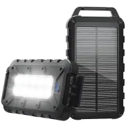 Cargador Solar 10000mAh, Batería Externa Impermeable IPX4