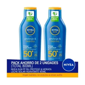 NIVEA Sun FP 50+ Hidratación y Protección 400ml x2