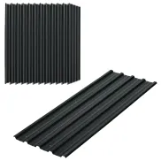 Paneles de Tejado de Acero Galvanizado Outsunny, 12 unidades