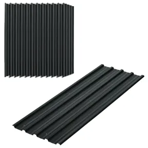 Paneles de Tejado de Acero Galvanizado Outsunny, 12 unidades