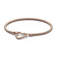 Pulsera de cadena de serpiente chapada en oro rosa PANDORA