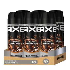 Desodorante Axe Dark Temptation para Hombre 150ml Pack 6