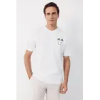 Camiseta Cortefiel con diseño gráfico