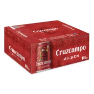 Pack de 12 Latas de Cruzcampo Lager - 3 x 33cl