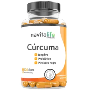 Cúrcuma y Jengibre 1360 mg con Probióticos y Pimienta Negra