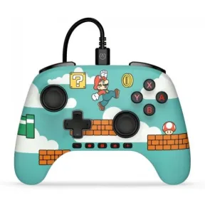 Mando PowerA con Cable Verde Mario Time para Nintendo Switch
