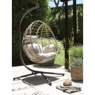 Silla BORK natural colgante.