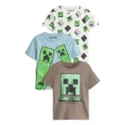 Camisetas cortas de manga Minecraft: 3 opciones