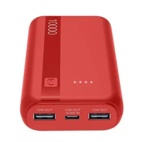 Batería Externa 10000 mAh Compacta CellularLine Rojo