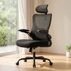 Silla de Oficina Ergonómica Marsail: Soporte Lumbar y Reposacabezas