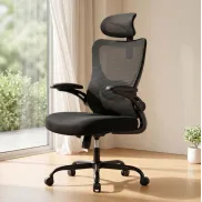 Silla de Oficina Ergonómica Marsail: Soporte Lumbar y Reposacabezas