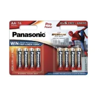 Pilas Alcalinas AA Panasonic Spider-Man - 16 Unidades