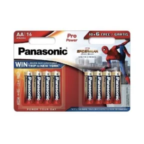 Pilas Alcalinas AA Panasonic Spider-Man - 16 Unidades