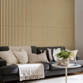 Palillería acústica para pared | 240x60x1,8cm, varios colores