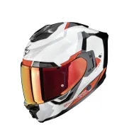 Casco integral Scorpion Exo-1500 Air Arena blanco rojo negro