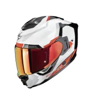 Casco integral Scorpion Exo-1500 Air Arena blanco rojo negro