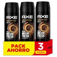 Pack 3 desodorantes Axe Dark Temptation a solo 7,85€