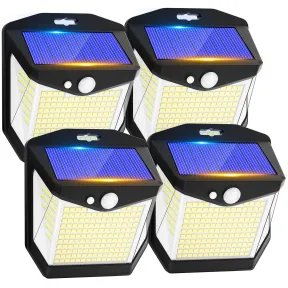 Foco Solar LED para Jardín - 248 Luces con Sensor de Movimiento