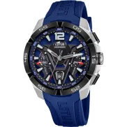 Reloj de cuarzo Lotus Vortex con correa de caucho 45,3 mm