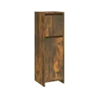Armario de baño roble ahumado 30x30x95 cm vidaXL