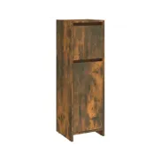 Armario de baño roble ahumado 30x30x95 cm vidaXL