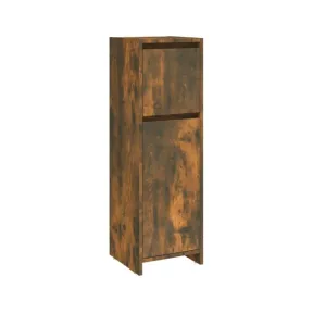 Armario de baño roble ahumado 30x30x95 cm vidaXL