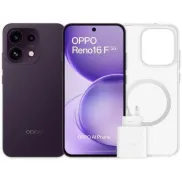 OPPO Reno16 F 5G 8GB 256GB Púrpura Negro con Funda y Cargador
